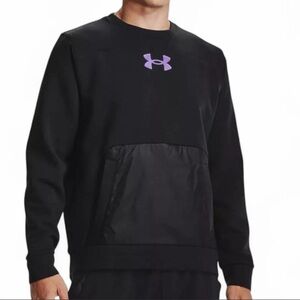 Under Armour Black Pullover with Purple Emblem
